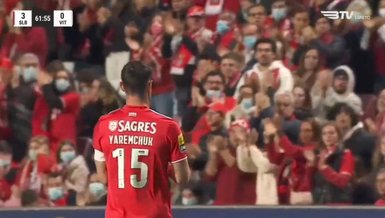 Bütün stat alkışladı! Benfica - Vitoria Guimaraes maçında Ukraynalı Roman Yaremchuk gözyaşlarını tutamadı