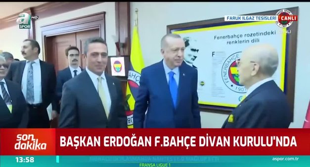 Baskan Recep Tayyip Erdogan Fenerbahce Divan Kurulu Nda Iste O Goruntuler Son Dakika Fenerbahce Videolari Fotomac