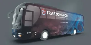 Otobüste dış kaplama tamam