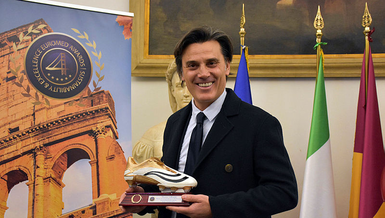 TFF Başkanı Büyükekşi ve A Milli Takım Teknik Direktörü Montella'ya İtalya'dan ödül
