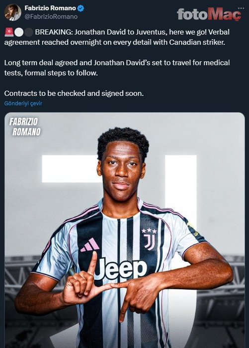 Adı Fenerbahçe ve Galatasaray ile anılıyordu! Jonathan David'in yeni takımı belli oldu