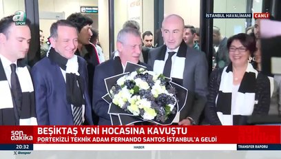 >Fernando Santos Beşiktaş için İstanbul'a geldi!