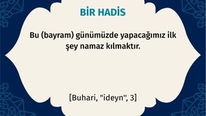 BİR HADİS