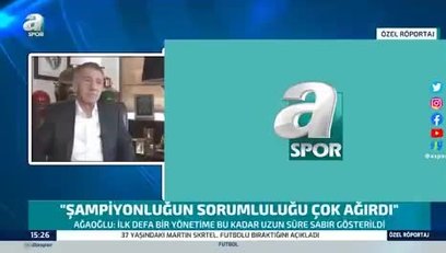 >Ağaoğlu'dan A Spor'a özel Şampiyonlar Ligi açıklaması!