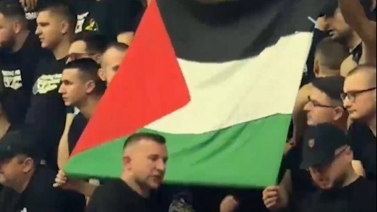 Bosna Hersekli basketbolseverlerden Filistin'e destek! İşte o anlar