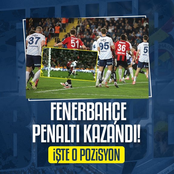 Fenerbahçe penaltı kazandı! İşte o pozisyon