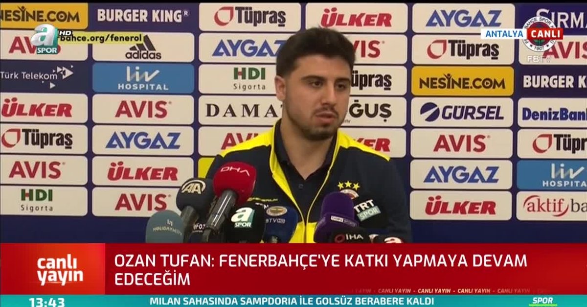 fenerbahceli futbolcu ozan tufan onemli olan fenerbahce de oynamak
