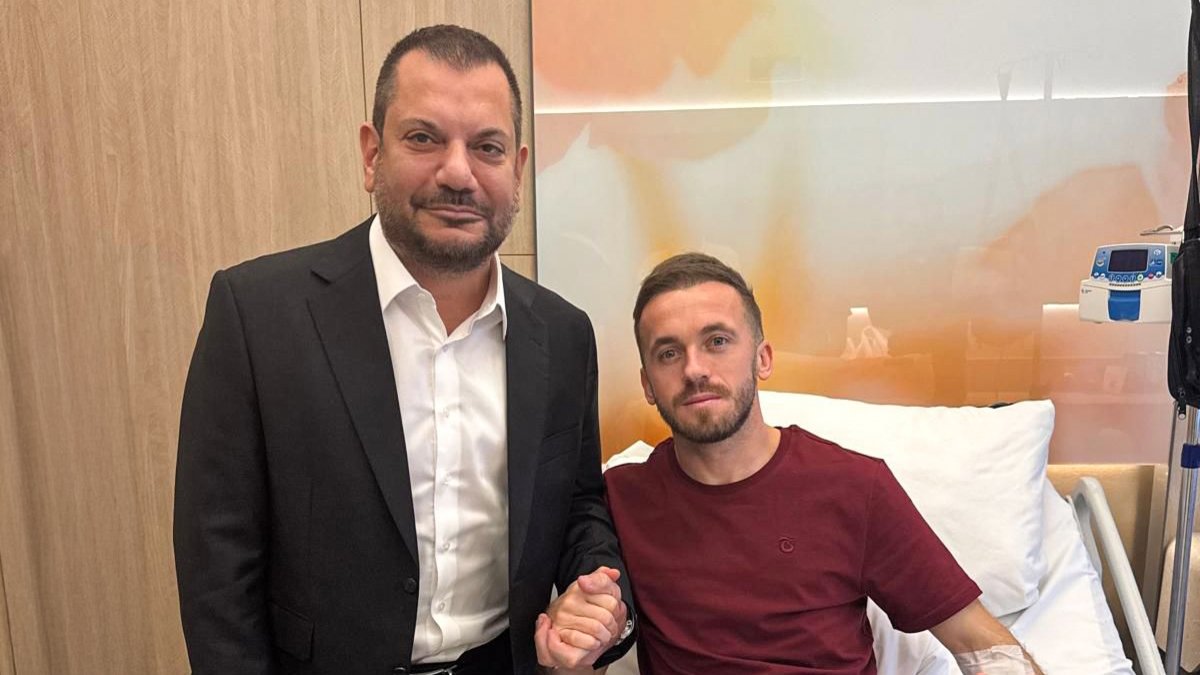 Trabzonspor Başkanı Ertuğrul Doğan’dan Edin Vişça’ya geçmiş olsun ziyareti