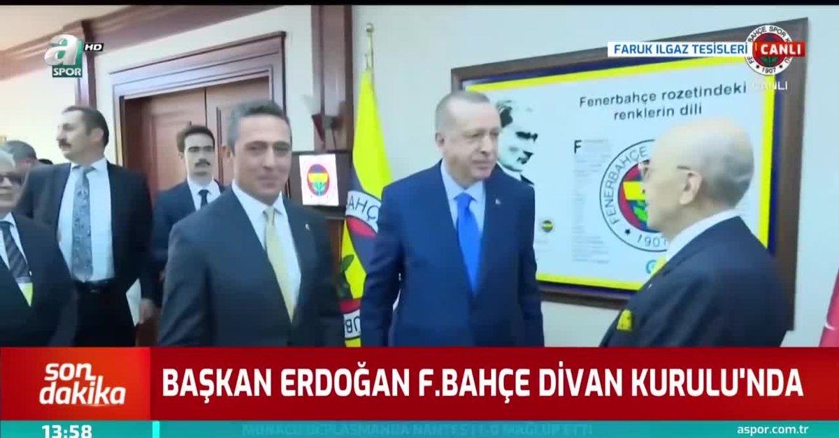 Baskan Recep Tayyip Erdogan Fenerbahce Divan Kurulu Nda Iste O Goruntuler Videosunu Izle Fotom