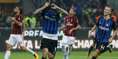 Milano derbisinde gülen Inter
