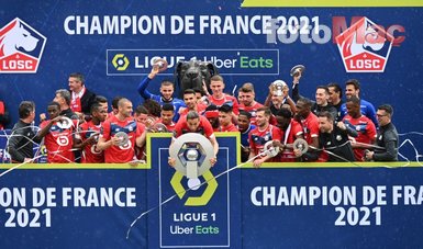 Fransa Ligue 1’i şampiyon tamamlayan Lille kupasını aldı
