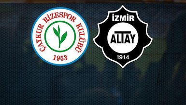 Çaykur Rizespor Altay maçı CANLI