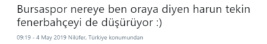 Fenerbahçe taraftarından Harun Tekin’e şok sözler!