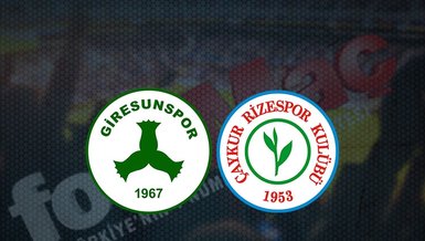 Giresunspor - Çaykur Rizespor maçı ne zaman, saat kaçta ve hangi kanalda canlı yayınlanacak?