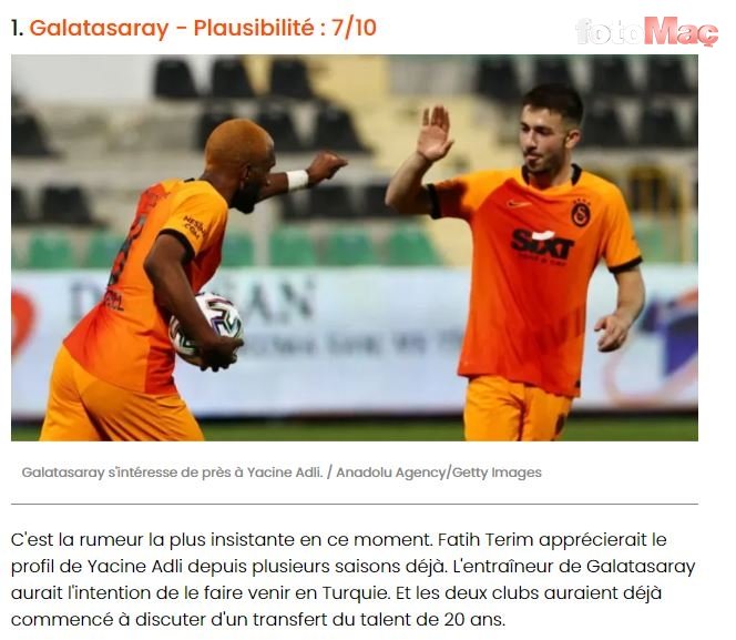 Son dakika transfer haberi: Yacine Adli'nin Galatasaray'a transfer olma ihtimali yüksek!