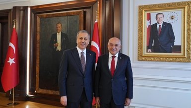 Türkiye Futbol Federasyonu (TFF) Başkanı Mehmet Büyükekşi İçişleri Bakanı Ali Yerlikaya'yı ziyaret etti