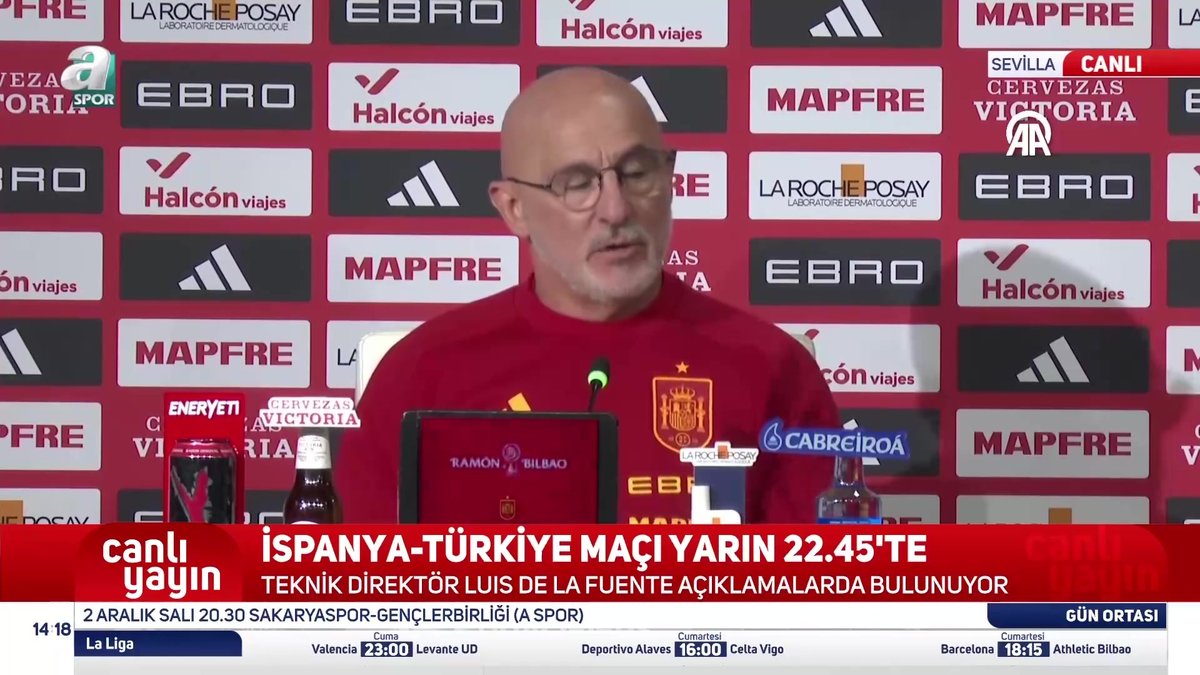 İspanya Teknik Direktörü Lusi de la Fuente: En iyi oyuncular sahada olacak videosunu izle | Fotomaç TV