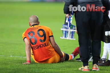 Galatasaray'da sakatlığı bulunan Feghouli Fenerbahçe derbisinde oynayacak mı? İşte yanıtı