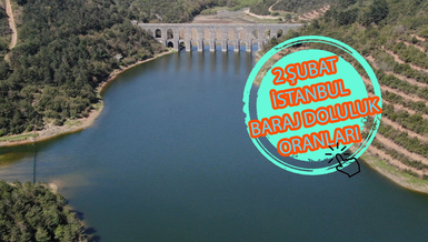 BARAJ DOLULUK ORANLARI - İstanbul baraj doluluk oranı İSKİ 2 Şubat rakamları