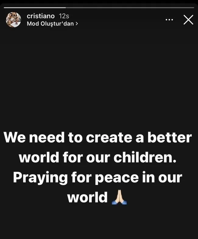 Cristiano Ronaldo'dan Ukrayna'ya destek! - 1