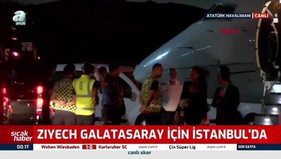 >Ziyech G.Saray için İstanbul'a geldi