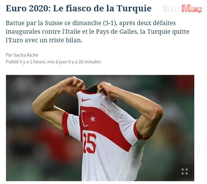 Son dakika spor haberi: A Milli Takım'ın EURO 2020'ye vedası İngiliz ve Fransız basınında!
