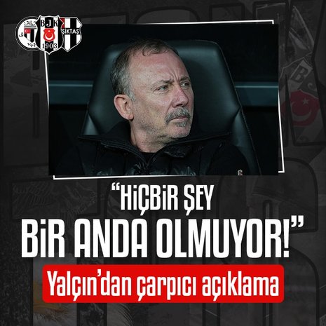 Sergen Yalçın: Tutunacak tek dalımız...