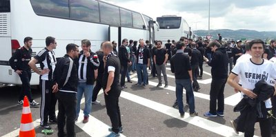 Beşiktaş taraftarı Bursa'da