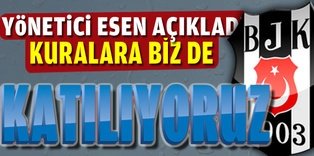 Beşiktaş yöneticisi Esen: Avrupa Ligi kura çekimine katılıyoruz...