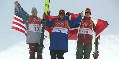 Erkekler slopestyle'da altın madalya Oystein Braaten'in