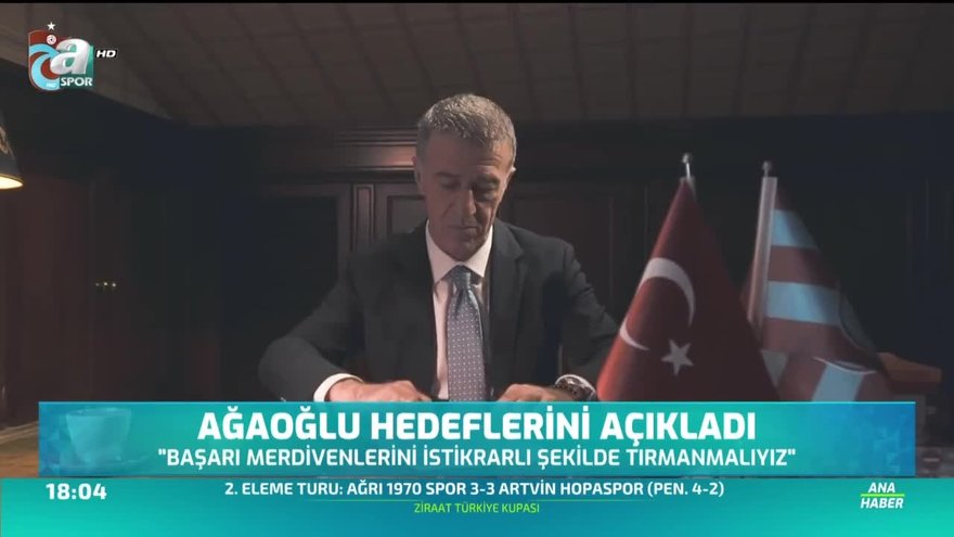 Ahmet Ağaoğlu hedeflerini açıkladı
