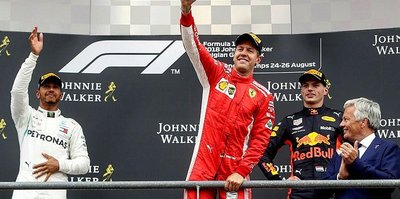 Belçika'da zirve Vettel'in