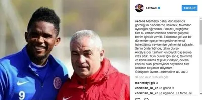Eto’o: Senin önderliğinde