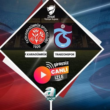 Fatih Karagümrük Trabzonspor maçı A Spor canlı izle | Trabzonspor Karagümrük CANLI