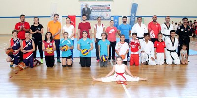 Manavgat'ta yaz spor okulları başladı
