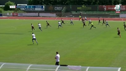 >Trabzonspor 0-2 Hajduk Split (Dakika 32' Dario Melnjak)