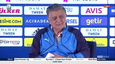 Yılmaz Vural Fenerbahçe Erzurumspor maçının ardından konuştu!