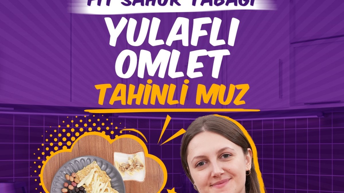 Fit sahur tabağı | Yulaflı omlet