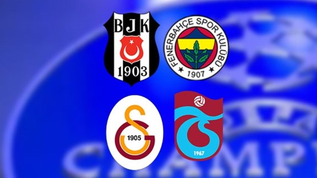 Şampiyonlar Ligi sıralaması belli oldu Beşiktaş Fenerbahçe Galatasaray ve Trabzonspor