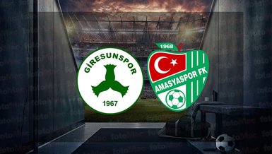 GİRESUNSPOR AMASYASPOR MAÇI CANLI İZLE 📺 | Giresunspor - Amasyaspor maçı saat kaçta ve hangi kanalda?