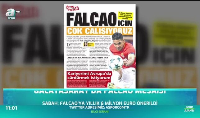 Galatasaray'da Falcao mesaisi