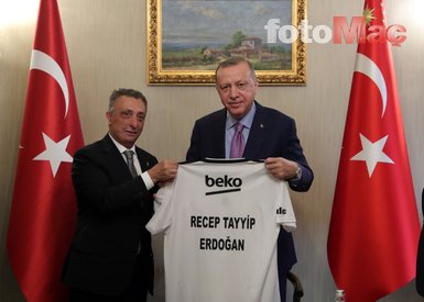 Beşiktaş Başkanı Ahmet Nur Çebi’den Başkan Recep Tayyip Erdoğan’a ziyaret