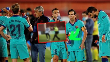 Seyircisiz maçta sahaya daldı! Messi...