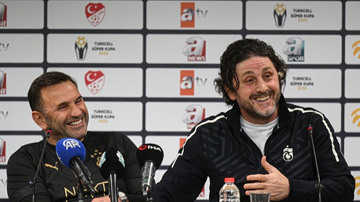 Fatih Tekke ve Okan Buruk arasında gülümseten anlar!