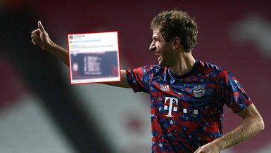 GALATASARAY HABERLERİ - Bayern Münih'in yıldızı Thomas Müller Galatasaray paylaşımına gülerek tepki verdi