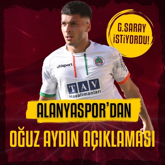 Galatasaray istiyordu! Alanyaspor’dan Oğuz Aydın ve transfer açıklaması