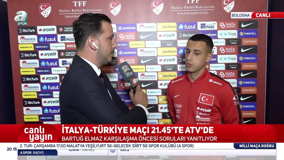 A Milli Takım'da Bartuğ Elmaz: Bugün bizim için bir fırsat