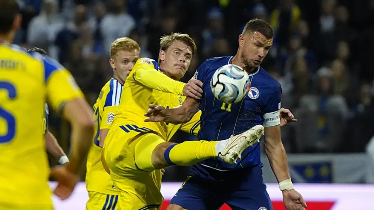 Bosna Hersek son dakika golüyle İsveç'ten puanı aldı