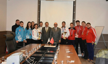 “Süper” judocular Başkan Eşkinat ile buluştu