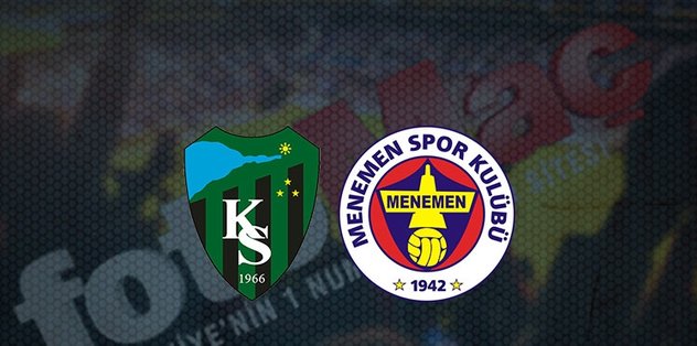 Kocaelispor - Menemenspor maçı ne zaman, saat kaçta ve hangi kanalda canlı yayınlanacak? | TFF 1....